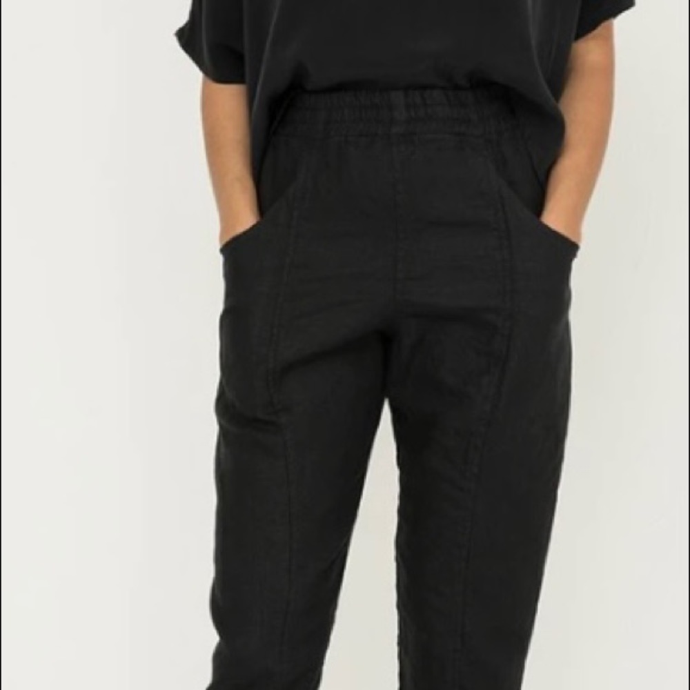 Clyde Work Pants - Midweight Linen Black